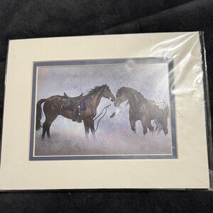 Horse Art Print with Cream Mat